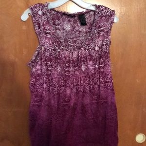 Axcess purple tank top